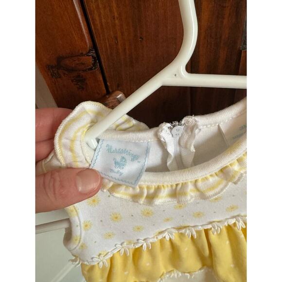 Vintage Hartstrings cotton sleeveless dress attached bloomer 3 months - Picture 3 of 5